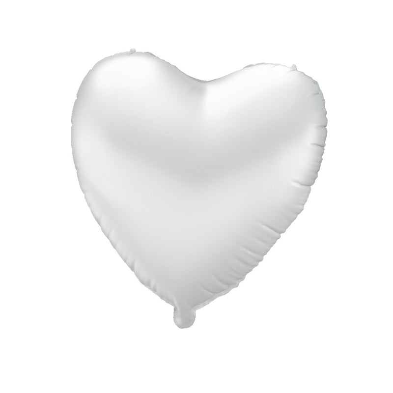 Folieballon - Heart wit