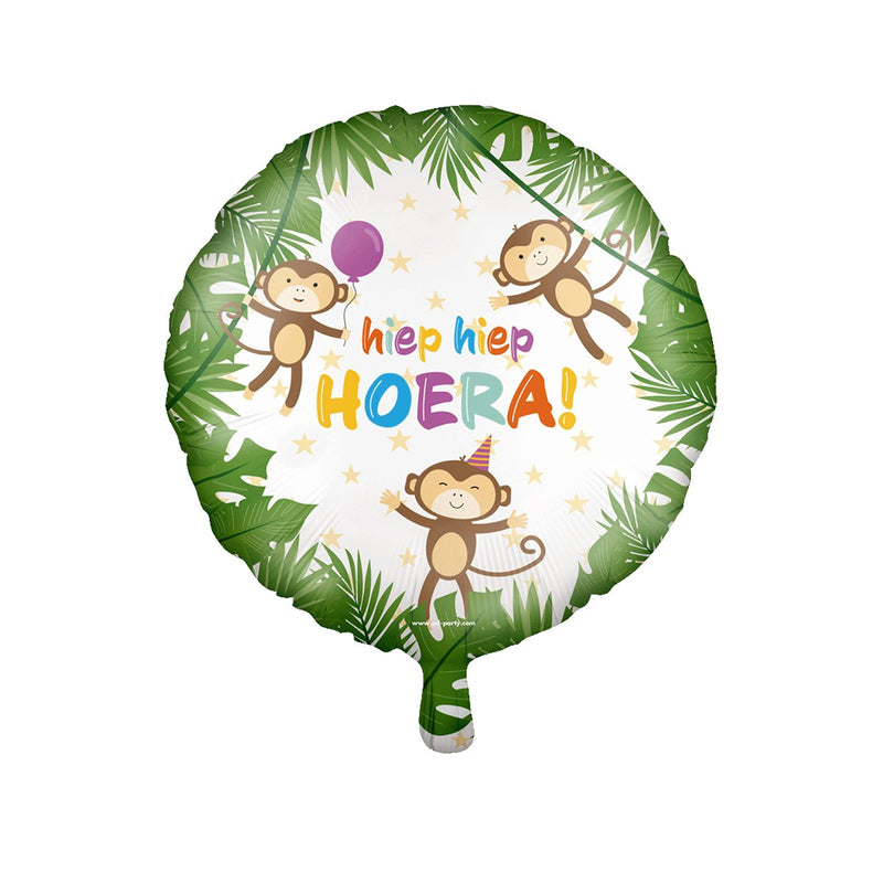 Folieballon - Hiep hiep hoera