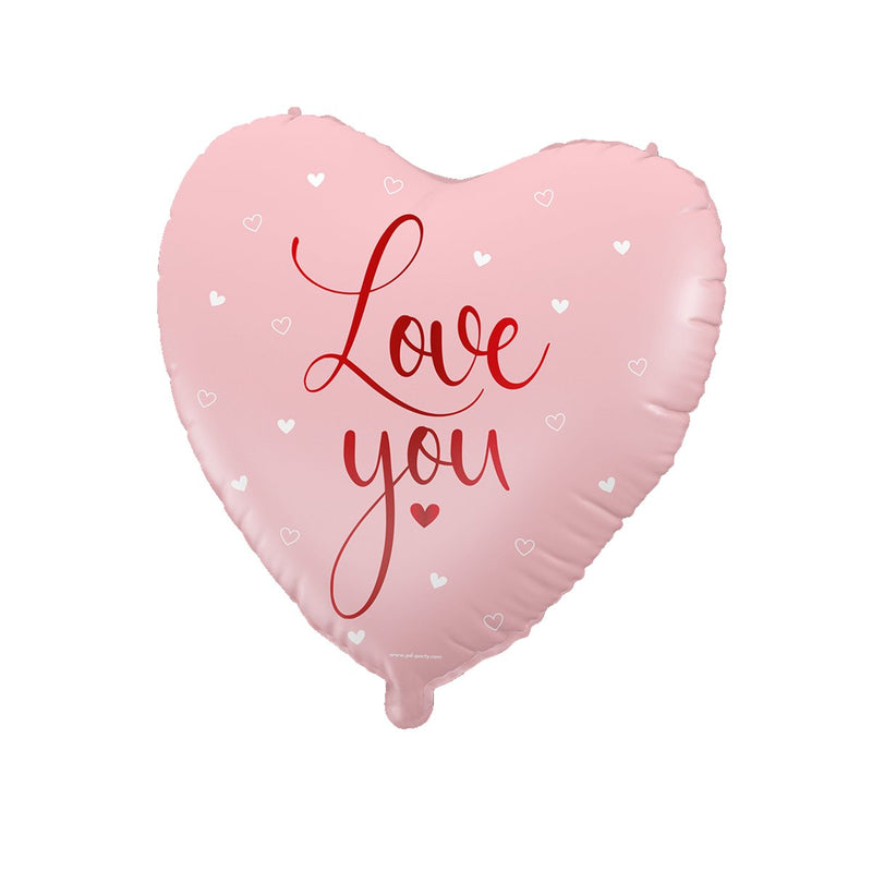 Folieballon - Love you roze