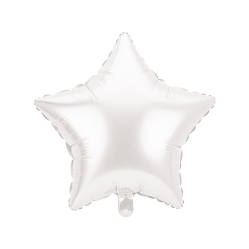 Folieballon - Star wit