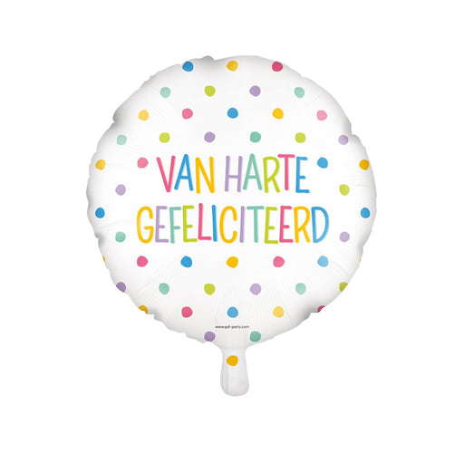 Folieballon - Van harte gefeliciteerd
