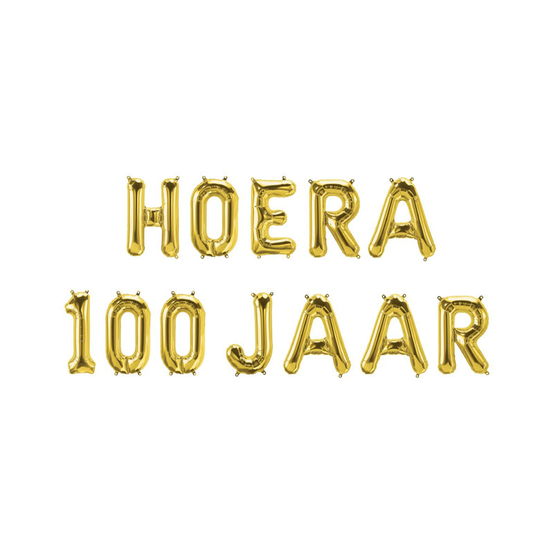 Folieballonnenset - Hoera 100 jaar