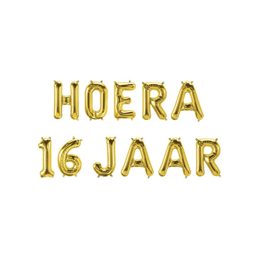 Folieballonnenset - Hoera 16 jaar