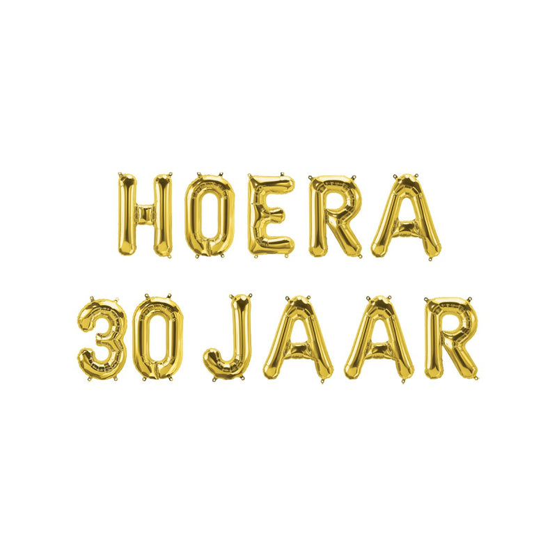 Folieballonnenset - Hoera 30 jaar