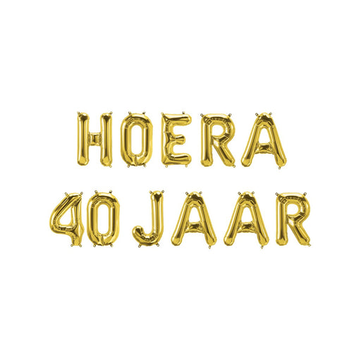 Folieballonnenset - Hoera 40 jaar