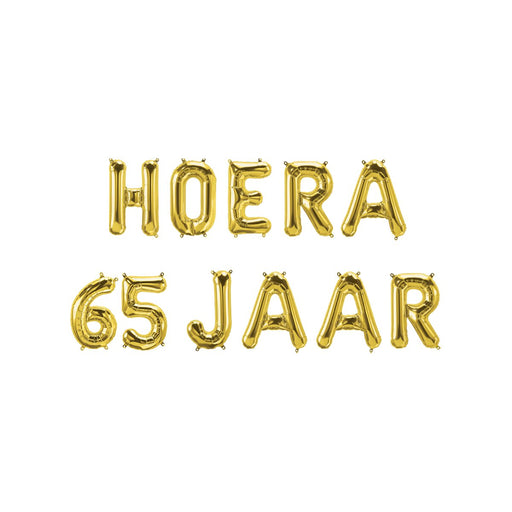 Folieballonnenset - Hoera 65 jaar