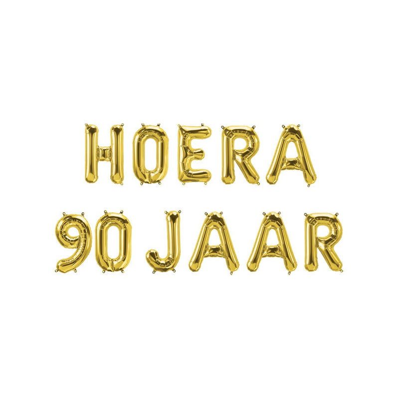 Folieballonnenset - Hoera 90 jaar