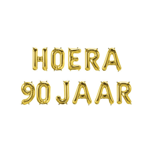 Folieballonnenset - Hoera 90 jaar