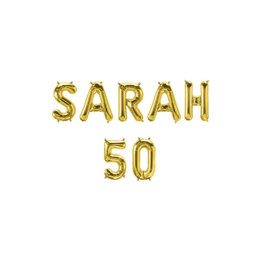 Folieballonnenset - Sarah 50