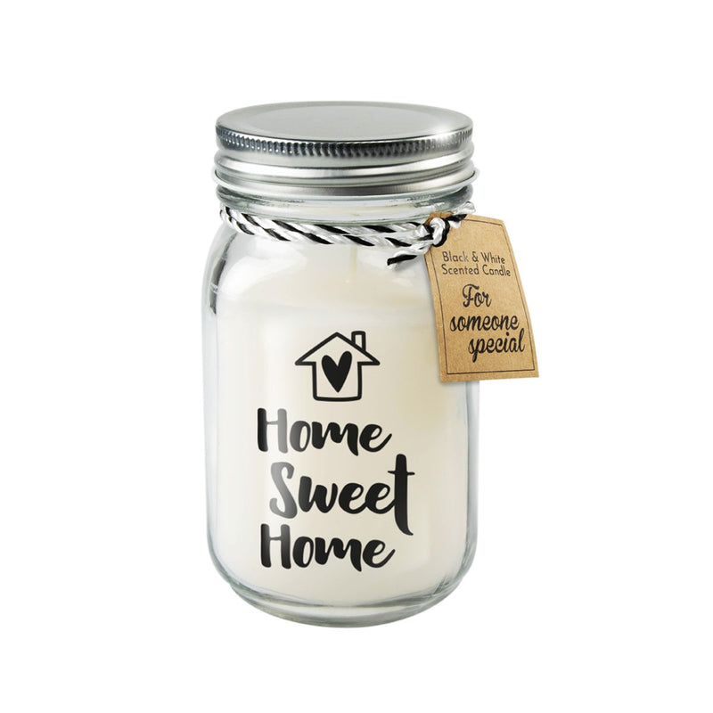 Geurkaars Black & White - Home sweet home
