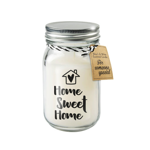 Geurkaars Black & White - Home sweet home