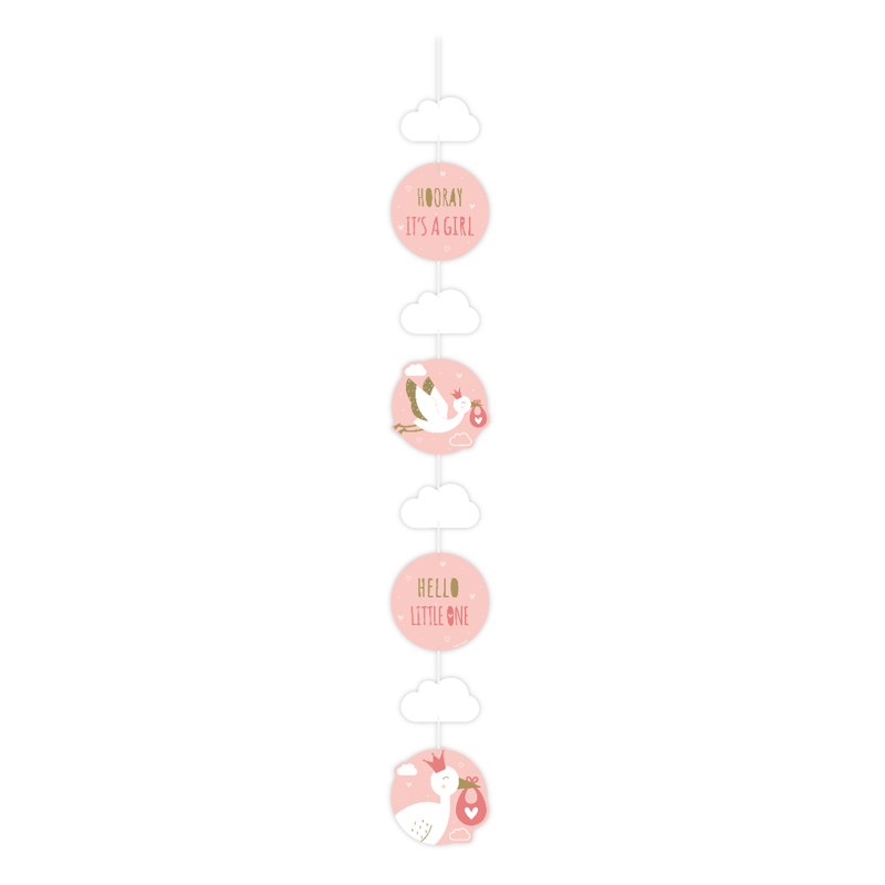 Hangdecoratie - Newborn baby girl