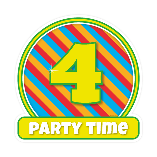 Happy decoratiebord - 4 jaar