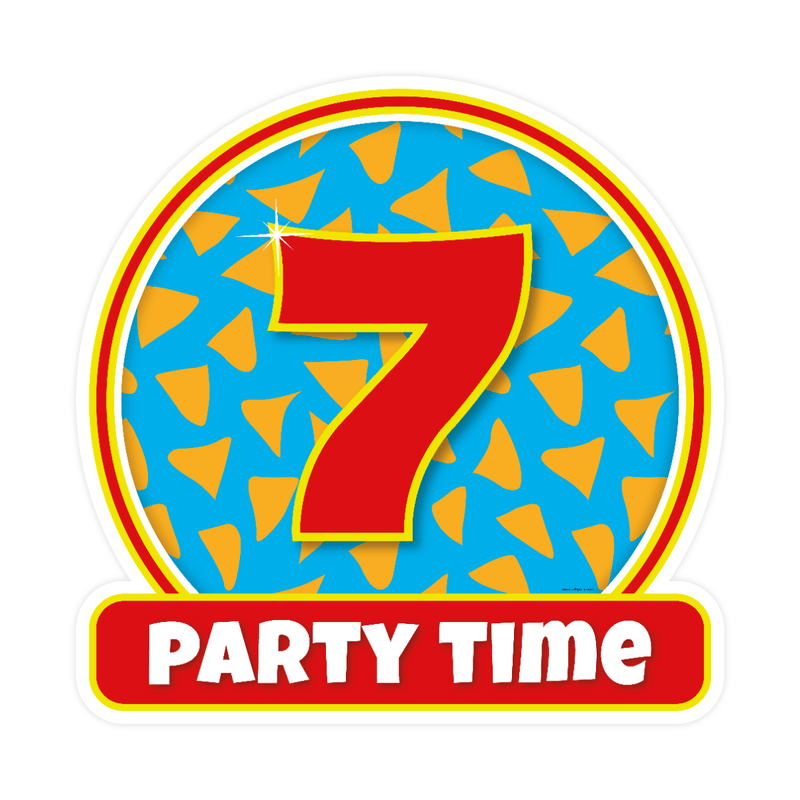 Happy decoratiebord - 7 jaar