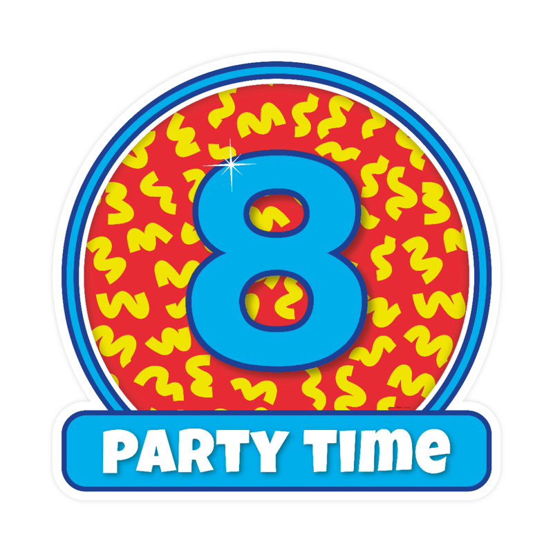 Happy decoratiebord - 8 jaar