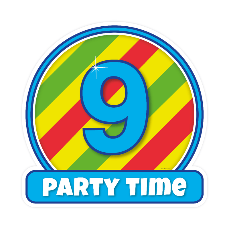 Happy decoratiebord - 9 jaar