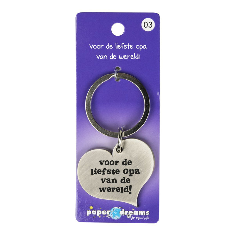Hart sleutelhanger - Opa