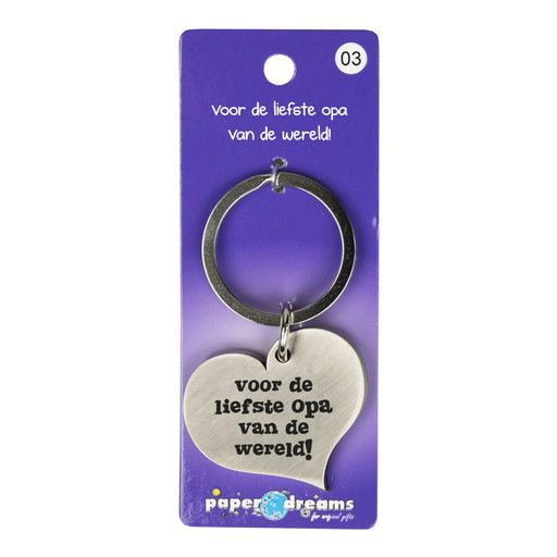 Hart sleutelhanger - Opa