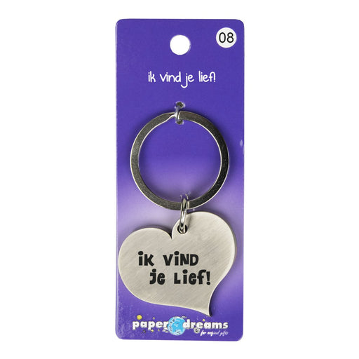 Hart sleutelhanger - Vind je lief
