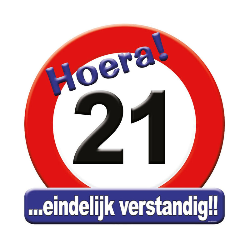 Huldeschild - 21 jaar
