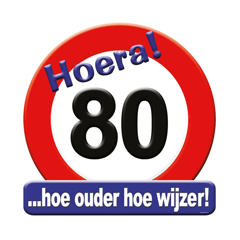 Huldeschild - 80 jaar