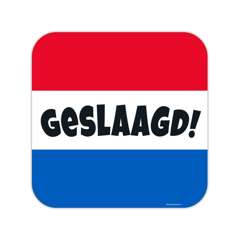 Huldeschild - Geslaagd rwb