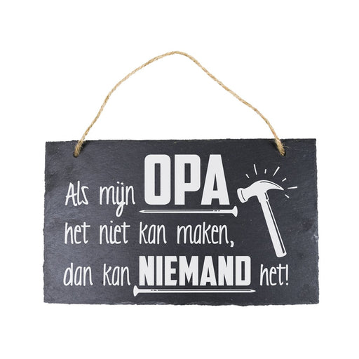 Leisteen - Als mijn Opa het niet kan maken
