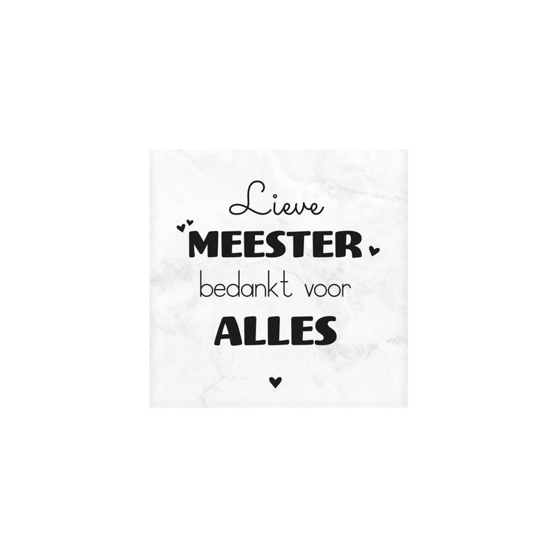 Marmeren onderzetter - Meester
