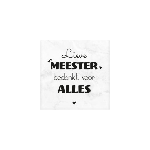 Marmeren onderzetter - Meester