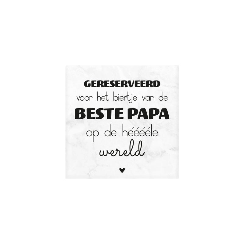 Marmeren onderzetter - Papa