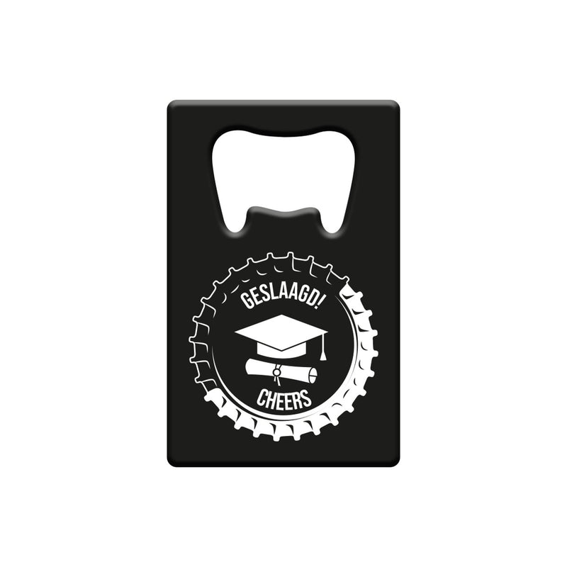 Metalen bieropener - Geslaagd school