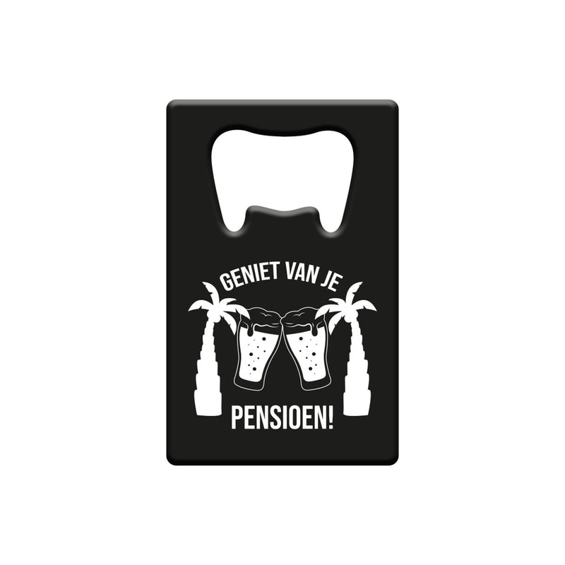 Metalen bieropener - Pensioen