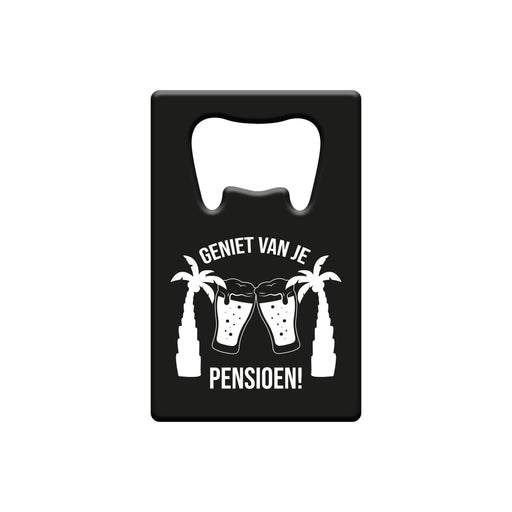 Metalen bieropener - Pensioen