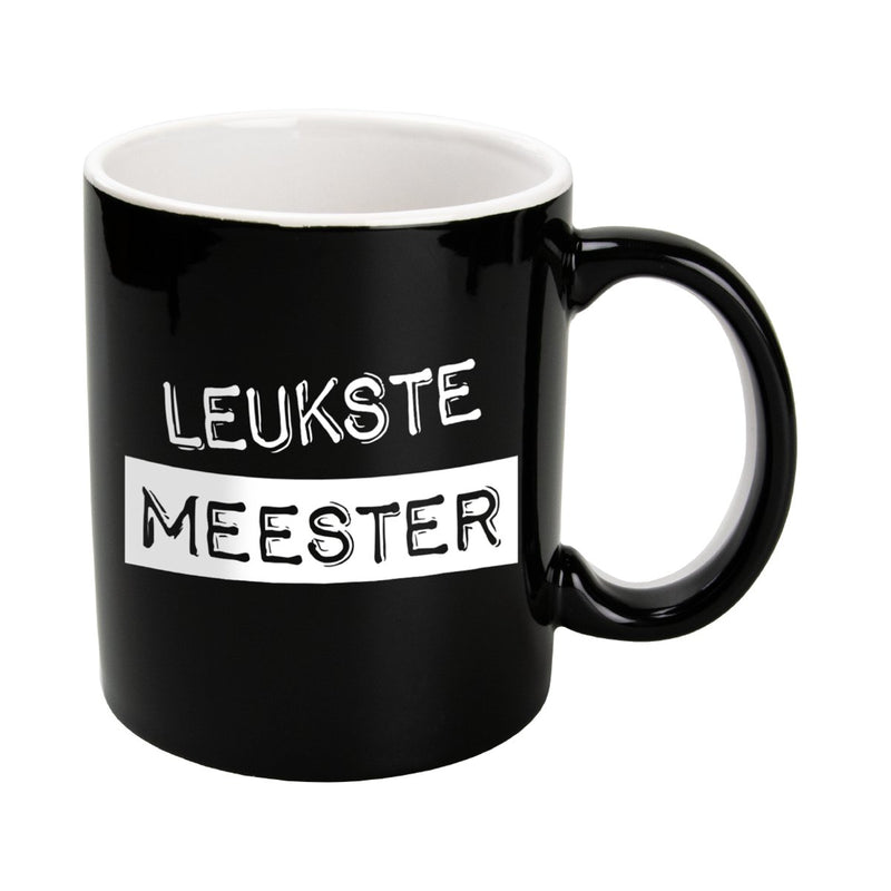 Mok Black & White - Meester (zwart)