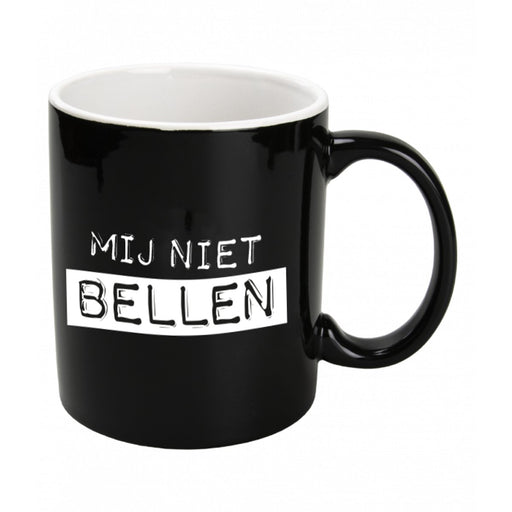 Mok Black & White - Mij niet bellen