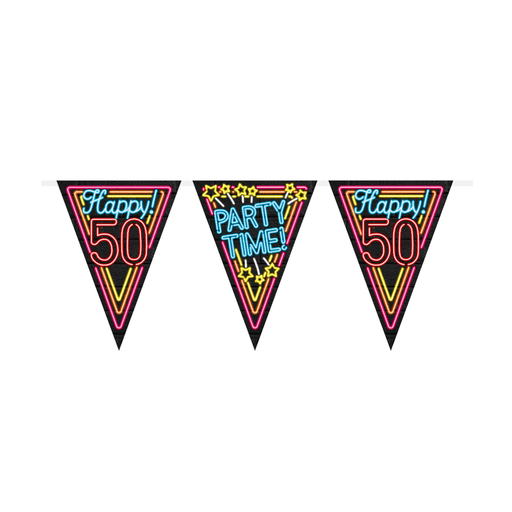 Neon vlaggenlijn - 50