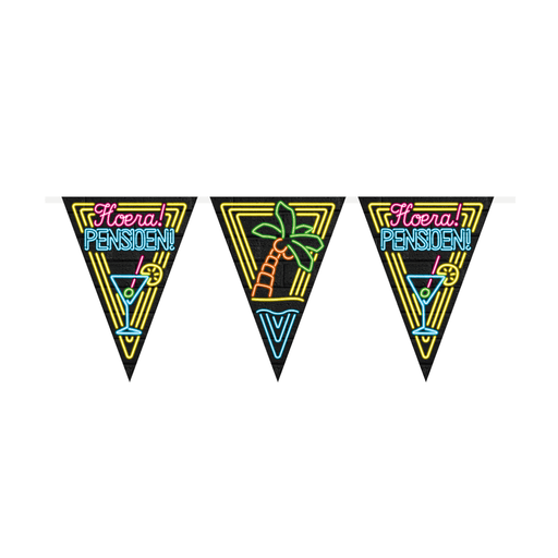 Neon vlaggenlijn - Pensioen