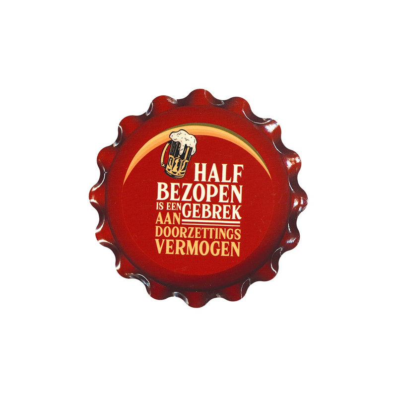 Onderzetter dop - Half bezopen