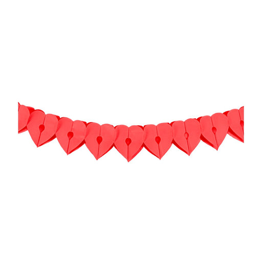 Papieren slinger - Heart rood