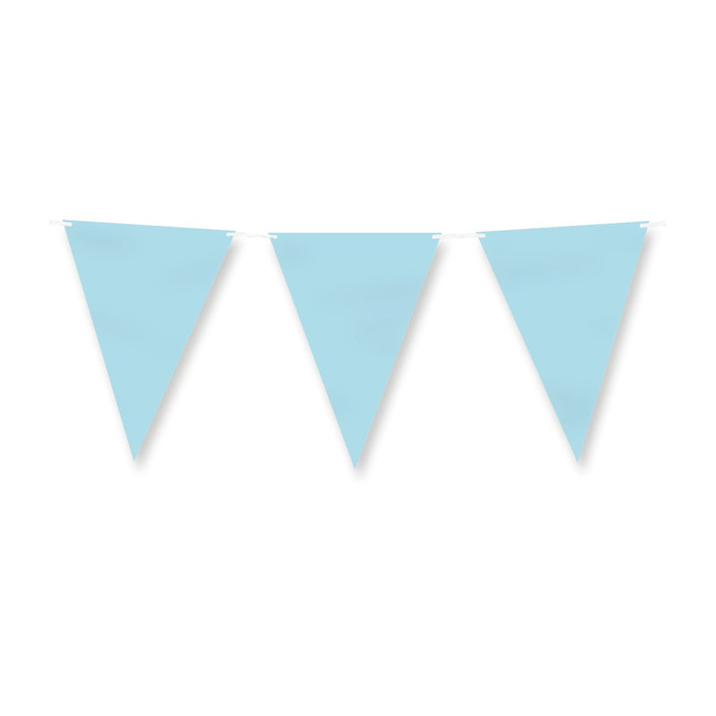 Papieren vlaggenlijn - Pastel blauw