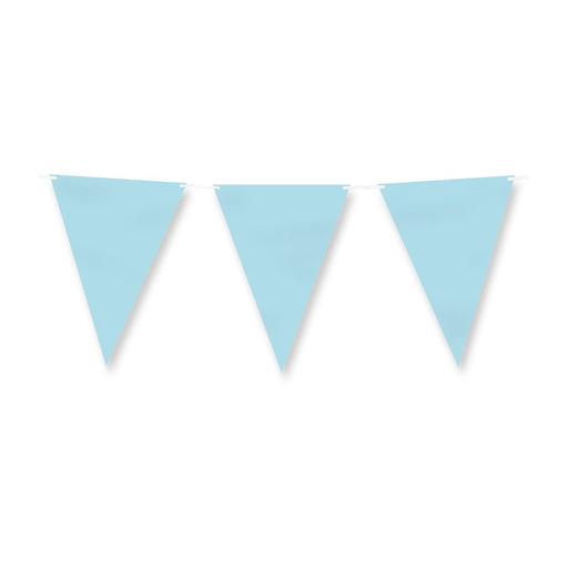 Papieren vlaggenlijn - Pastel blauw