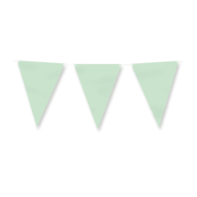 Papieren vlaggenlijn - Pastel groen