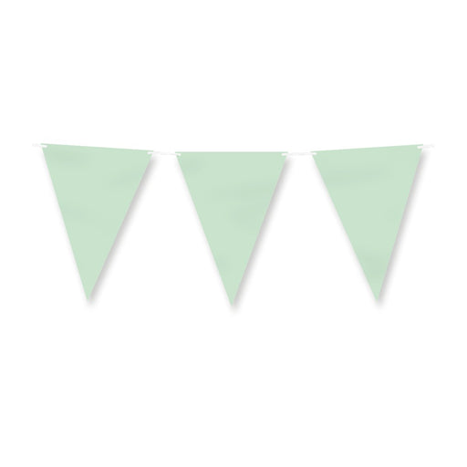Papieren vlaggenlijn - Pastel groen