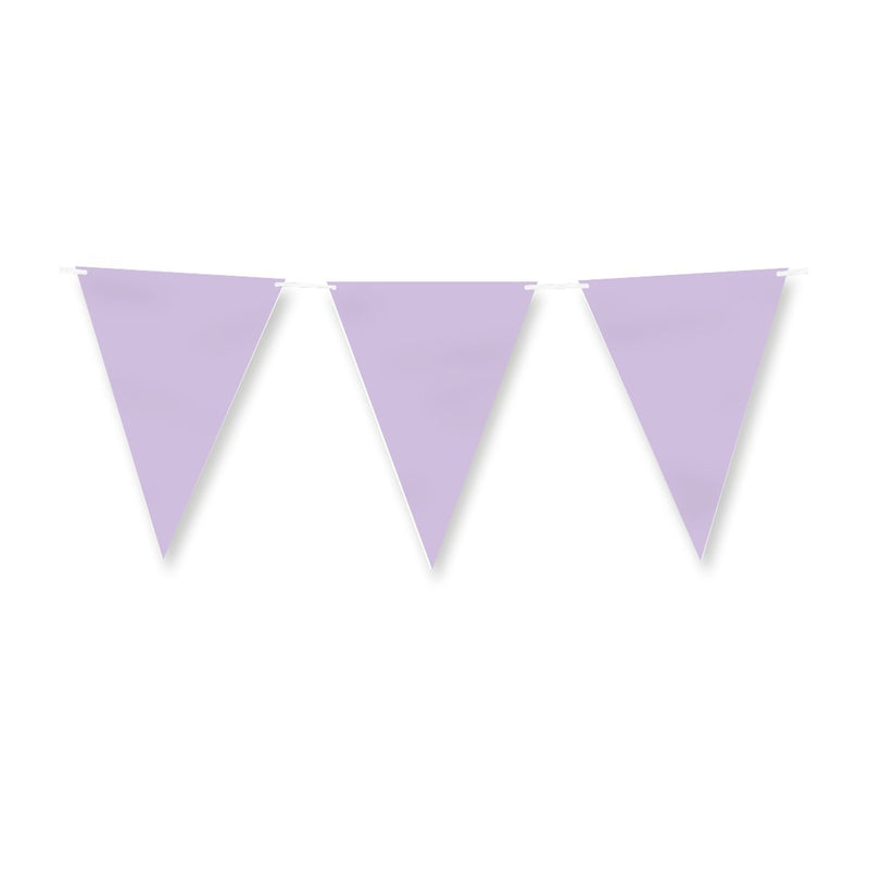 Papieren vlaggenlijn - Pastel paars