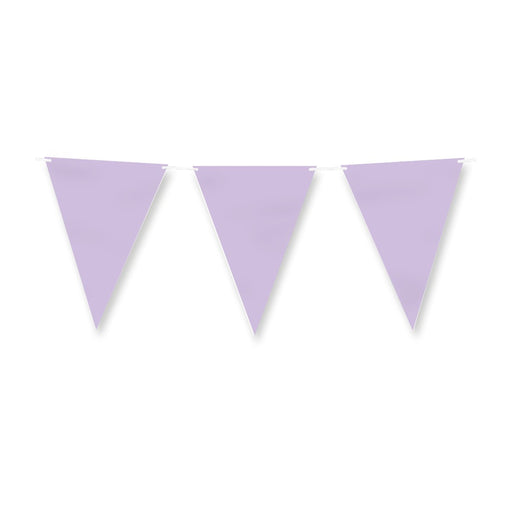 Papieren vlaggenlijn - Pastel paars