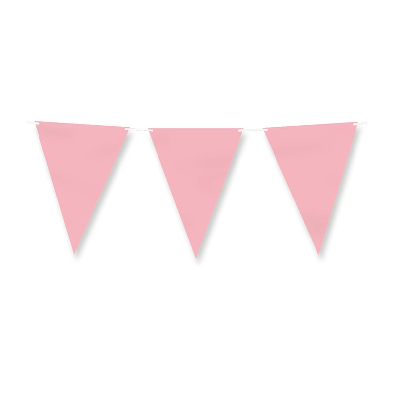 Papieren vlaggenlijn - Pastel roze