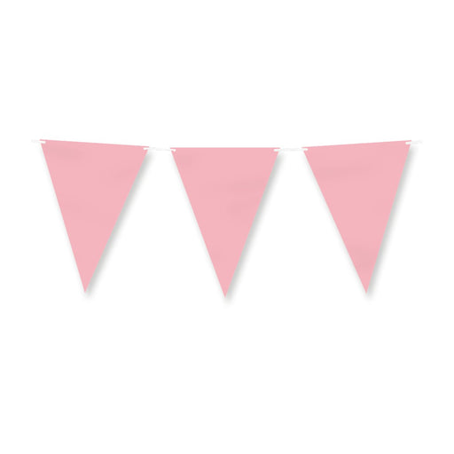 Papieren vlaggenlijn - Pastel roze