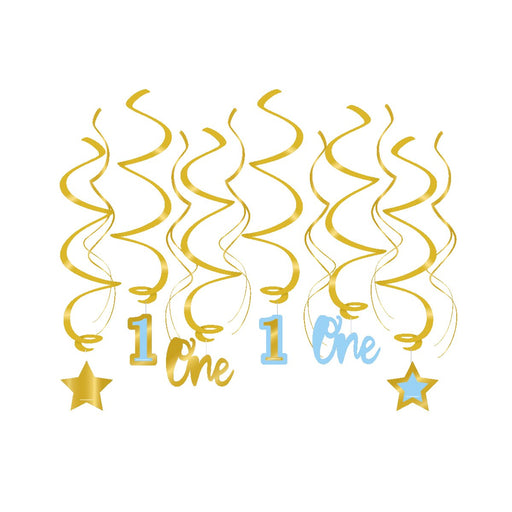 Swirl decoratie - First birthday boy