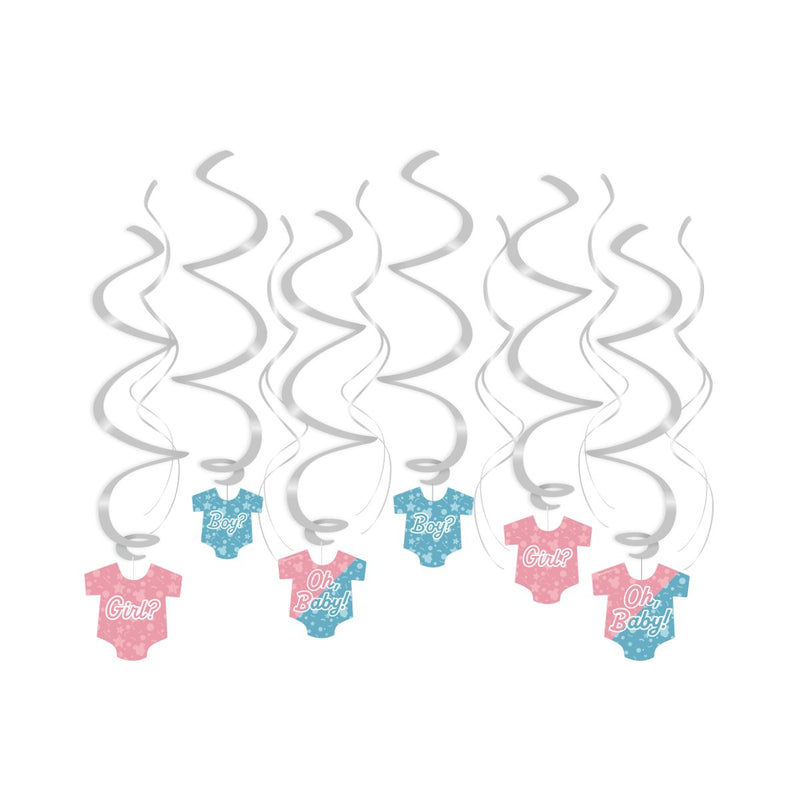 Swirl decoratie - Gender reveal