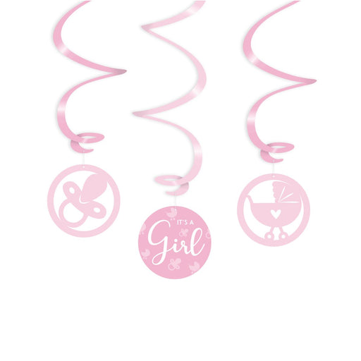 Swirl decoratie - It's a girl !